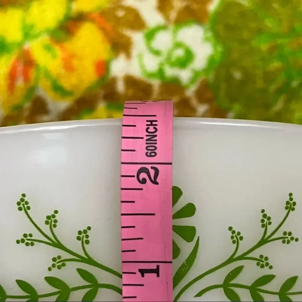 Vintage Glasbake Spring Blossom Divided Casserole Dish